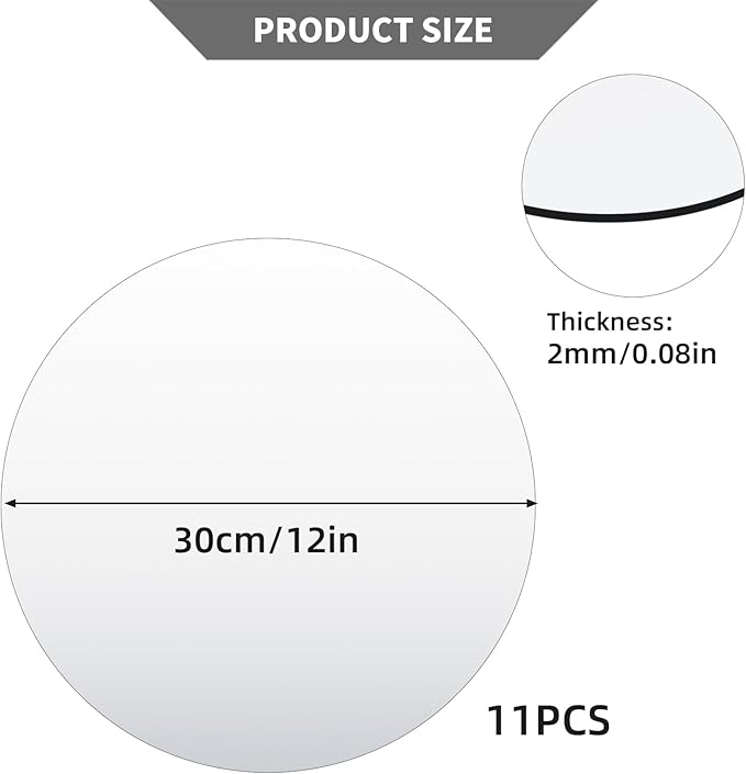 11Pack Round Mirror Centerpieces - Image 2