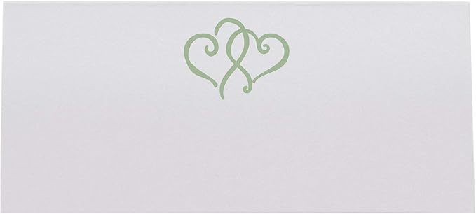Linked Hearts Place Cards, Pre-cut and Scored - Image 3