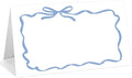 25 Pack Blue Bow Wave Place Cards, Editable Name Cards by WwongxianB