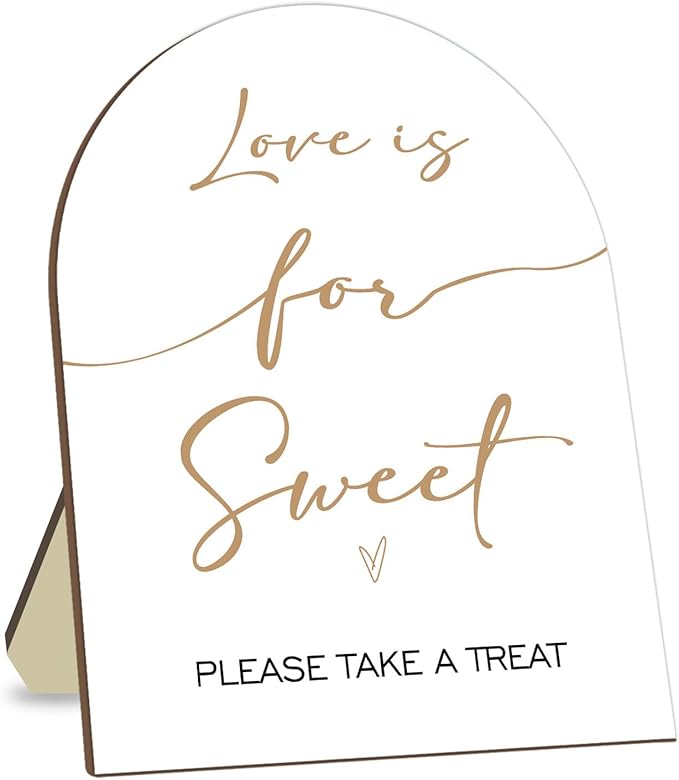 Bridal Shower Decor Supplies, Love is Sweet Please Take A Treat Sign, Love is by CelebrateEveryMoment