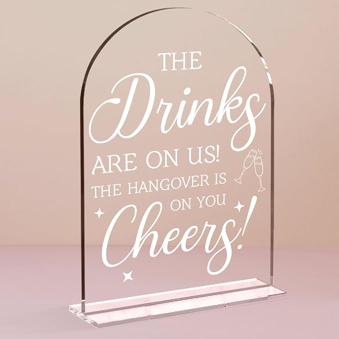 Wedding Decorations for Reception Ceremony, Wedding Clear Acrylic Table Sign by Unknown