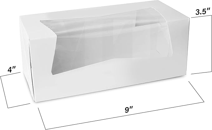 MT Products White Cupcake Boxes 9" x 4" x 3.5" - Image 3