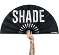UV Glow Rave Fan, Bamboo Folding Clack Hand Fans Foldable by Raveahem