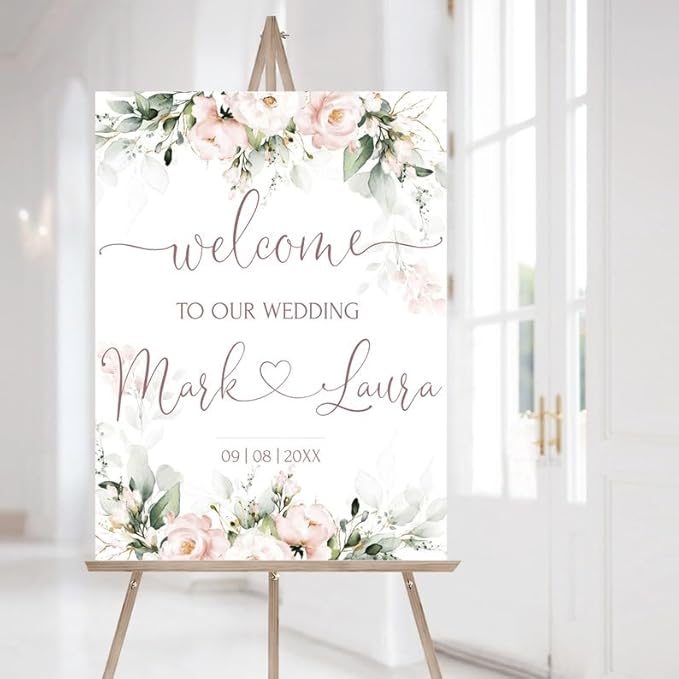 Blush Pink Welcome Sign by Unknown