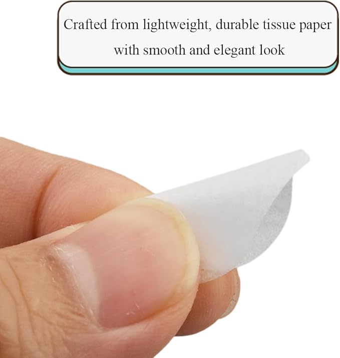 HAHIYO 0.78Inch White Heart Tissue Paper Confetti Table Decoration Confetti Dot - Image 4