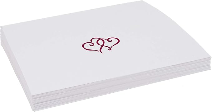 Linked Hearts Place Cards, Pre-cut and Scored - Image 4