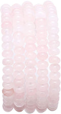 Natural Rose Quartz Crystal Stone Rondelle 4x6mm Loose Semi Gemstone Beads by Beadia