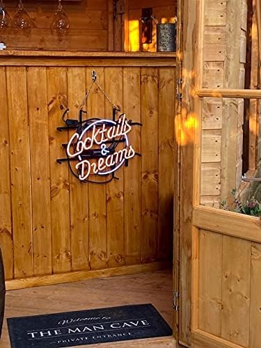 COCKTAILS AND DREAMS Real Glass Neon Light Sign Home Beer Bar Pub Recreation - Image 8