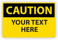 Custom OSHA Style Caution Sign 24" x 36" Aluminum Sign, Customizable "Your Text by Accuform