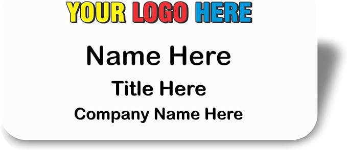 Custom Name Tag with Logo by Awards4U