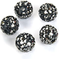 25pcs Adabele Grade A Suncatcher Crystal Rhinestone Pave Loose Beads 12mm Jet by AdabeleLLC