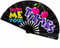 Kandies World UV Reactive Custom Festival Folding Hand Fan by KandiesWorld