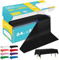 Black Plastic Table Cover Roll - 54IN x 300FT by Niuara