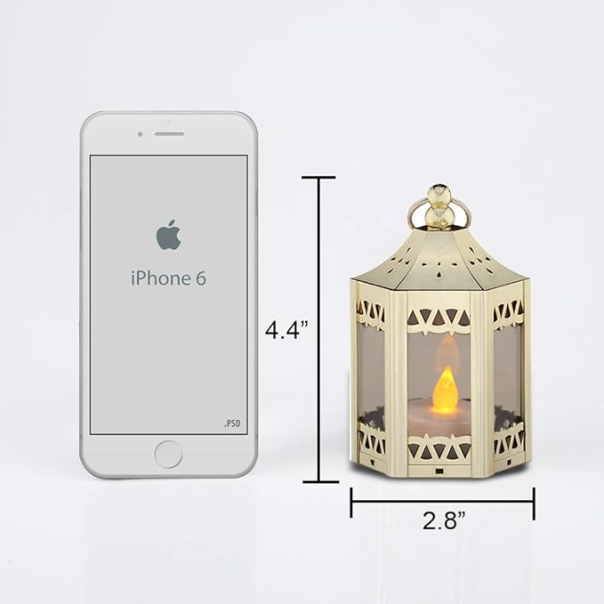 zkee Mini Star Lanterns with Flickering LED, Battery Included, Decorative - Image 3