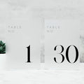 JINMURY Frosted Wedding Table Numbers 1-30 by JINMURY
