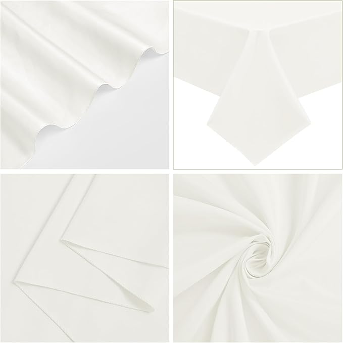 6 Pack Ivory Tablecloths for 8ft Rectangle Tables 60 x 126 Inch - Image 7