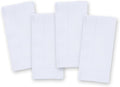 100% Pure Linen White Napkins 20 x 20 Inch by HomeEkaa