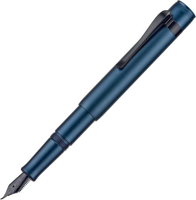 Hongdian M2 Black Forest Mini Fountain Pen, Bent Nib & Sleek Shape Aluminium - Image 2