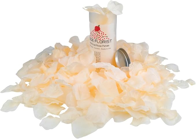 CODE FLORIST 1100 PCS Champagne Silk Rose Petals - Image 2