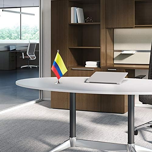 Colombia Flag Colombian Flags, Small Mini Colombian Desk Flag, Used - Image 3