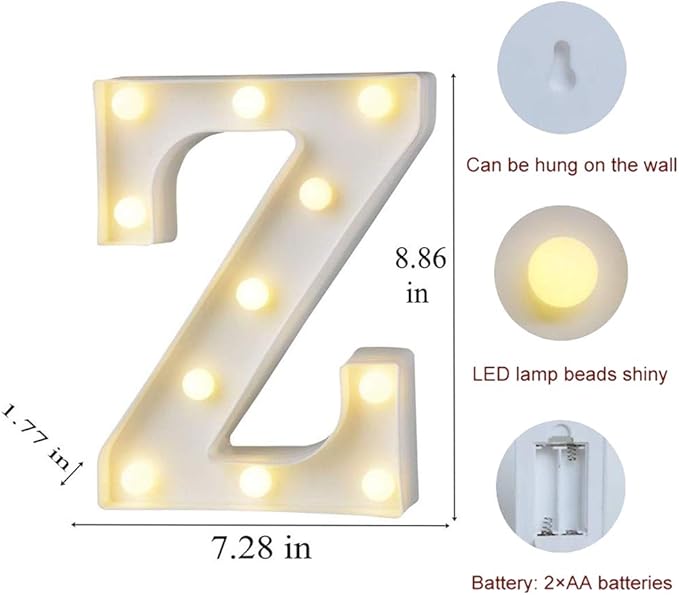 MUMUXI Marquee Light Up Letters | Large Light Up Numbers | Battery Powered and - Image 2
