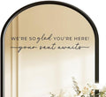 Wedding Sign Decal, Seating Chart Decal, Welcome Vinyl Wedding Mirror Decor by ZEARPT
