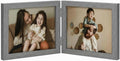 decorUhome Double 7x5 Picture Frame Horizontal, Engineered Wood Bifold Photo by decorUhome