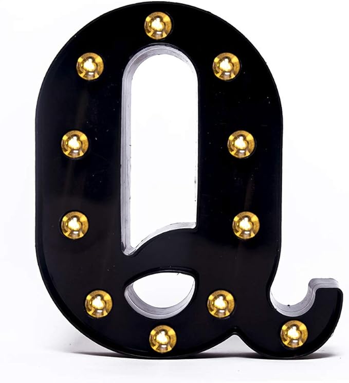 Foaky Black LED Marquee Number Lights Sign Light Up Marquee Number Lights Sign by Foaky