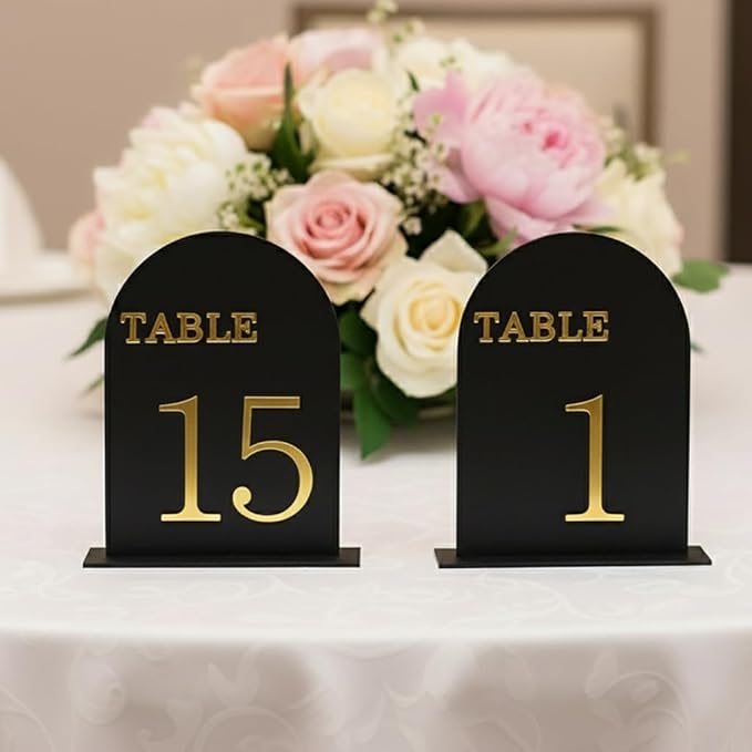 Arch Wedding Table Numbers 1-15 by CrazyAnt
