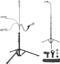 NEEWER Microphone Stand with Flexible Arm, Boom Arm Mic Floor Tripod Mount by Neewer
