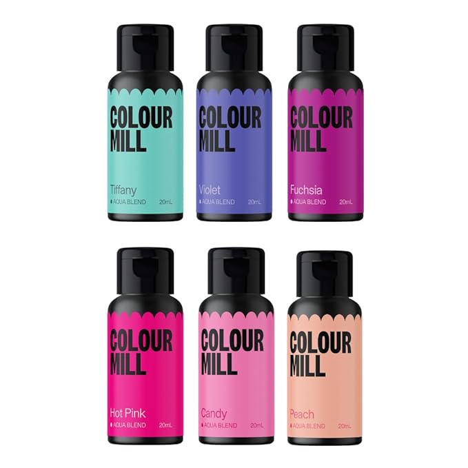 Colour Mill Fairytale Pack Aqua Blend Water-Based Food Coloring, 20 Milliliters by ColourMill