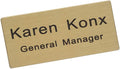 Custom Metal Engraved Name Tag Badge by Icomecn