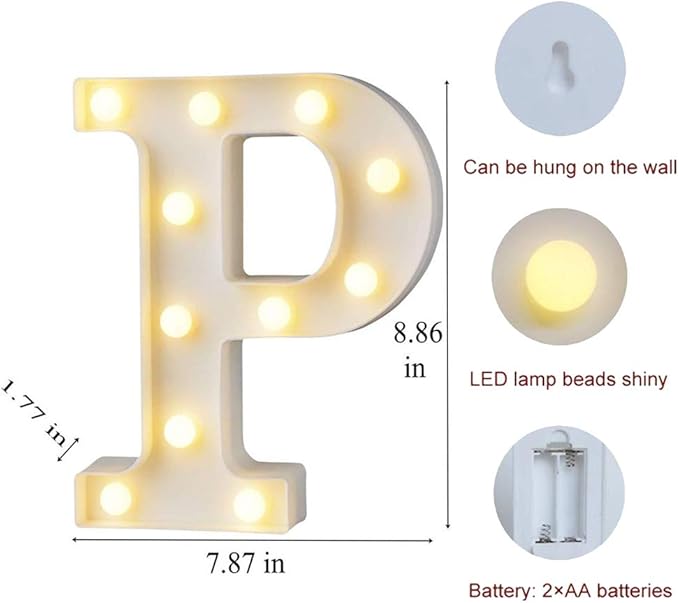 MUMUXI Marquee Light Up Letters | Large Light Up Numbers | Battery Powered and - Image 2
