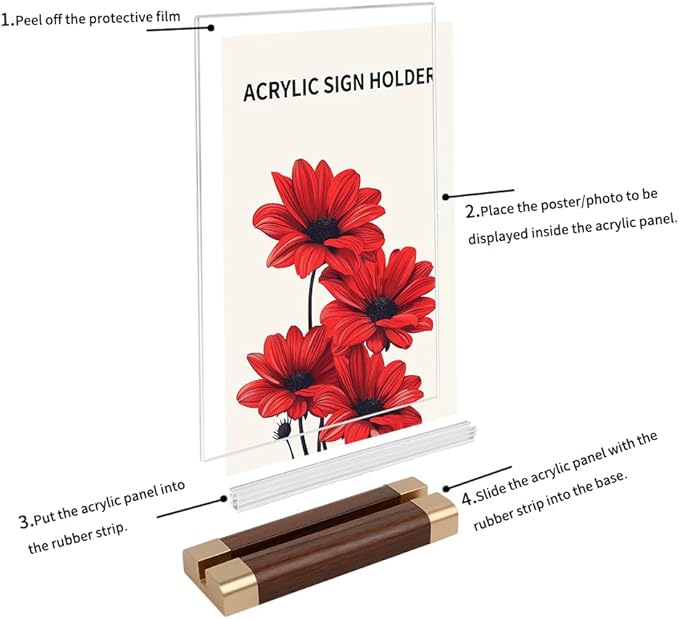 Acrylic Sign Holder 4"x 6" - Image 7