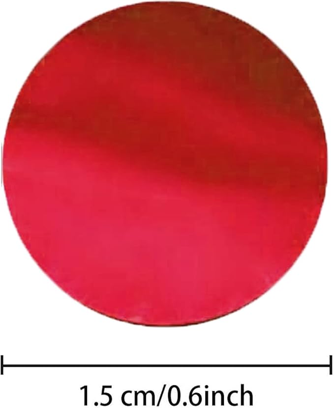 Red Foil Confetti, Round Dots Glitter Table Confetti, Sparkling - Image 2