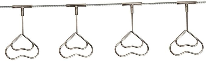 Multi-Purpose Steel Wall Hanging Photo Display Cable Wire Rod String - Image 5