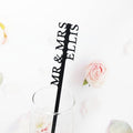 50pcs Personalized Laser Initial Drink Stir Stirrers, Initia Letter Tags by YANGSIONPersonalized