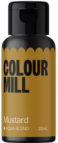 Colour Mill Aqua Blend Water-Based Food Coloring, 20 Milliliters Mustard by ColourMill