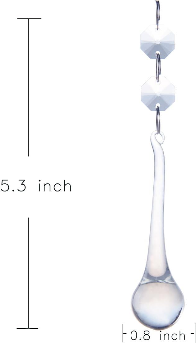 H&D 10pcs 5.3" Crystal Raindrop - Image 6