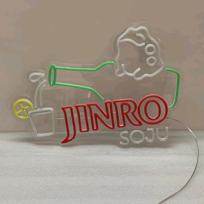 Jinro Soju Neon Light| Soju Neon Sign| Korean Wall Decor| Home Bar Neon Sign - Image 5
