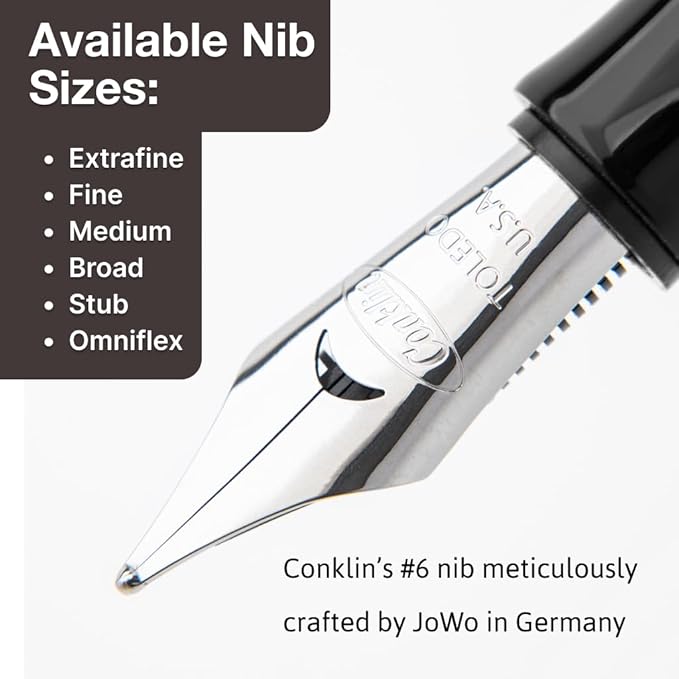 Conklin Duragraph Fountain Pen Ice Blue - Image 6