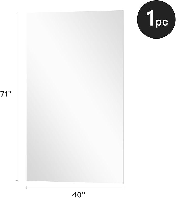 brisafe 71" x 40" Full Length Wall Mirror - Image 6