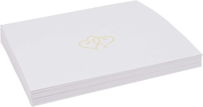 Linked Hearts Place Cards, Pre-cut and Scored - Image 4