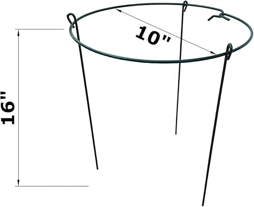 10" Wide x 16" High Peony Cage Rings Garden Plant Support Brace, Strong Large - Image 2
