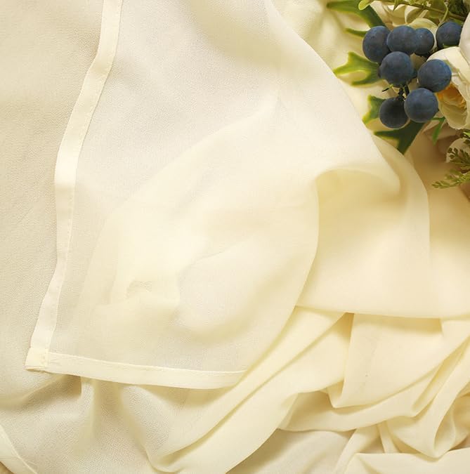 SHERWAY 2 Panels 30Ft Extra Long Chiffon Arch Drapes - Image 7