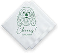 Luxury Custom Pet Wedding Cocktail Napkins, Personalized Wedding Napkins by Evamall