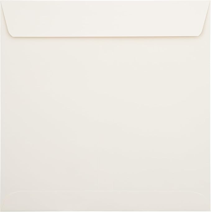 LUXPaper Square Invitation Envelopes | Peel & Press | 8" x 8" | Natural | 70lb. - Image 4