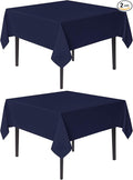 sancua Square Tablecloths 85x85 Inch, 2 Pack by sancua