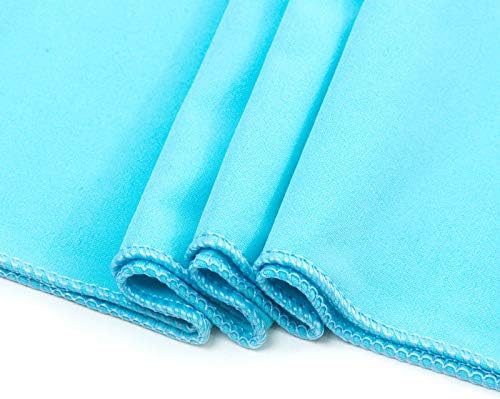 VDS Pack of 300 PCS | Aqua Blue| Spandex Chair Sashes Bows Without Buckle | - Image 4