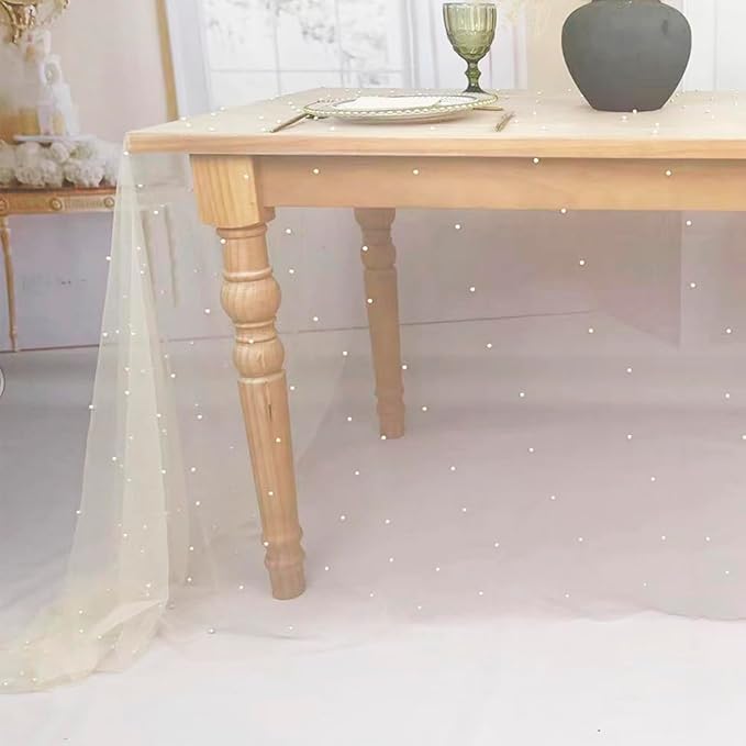 EHLDekol Pearl Table Cloth Elegant Polyester Table Runner - Image 6